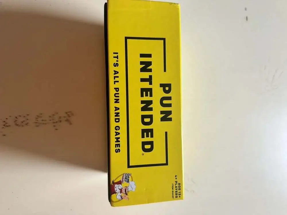 Pun Intended It's All Pun and Games Party Game
